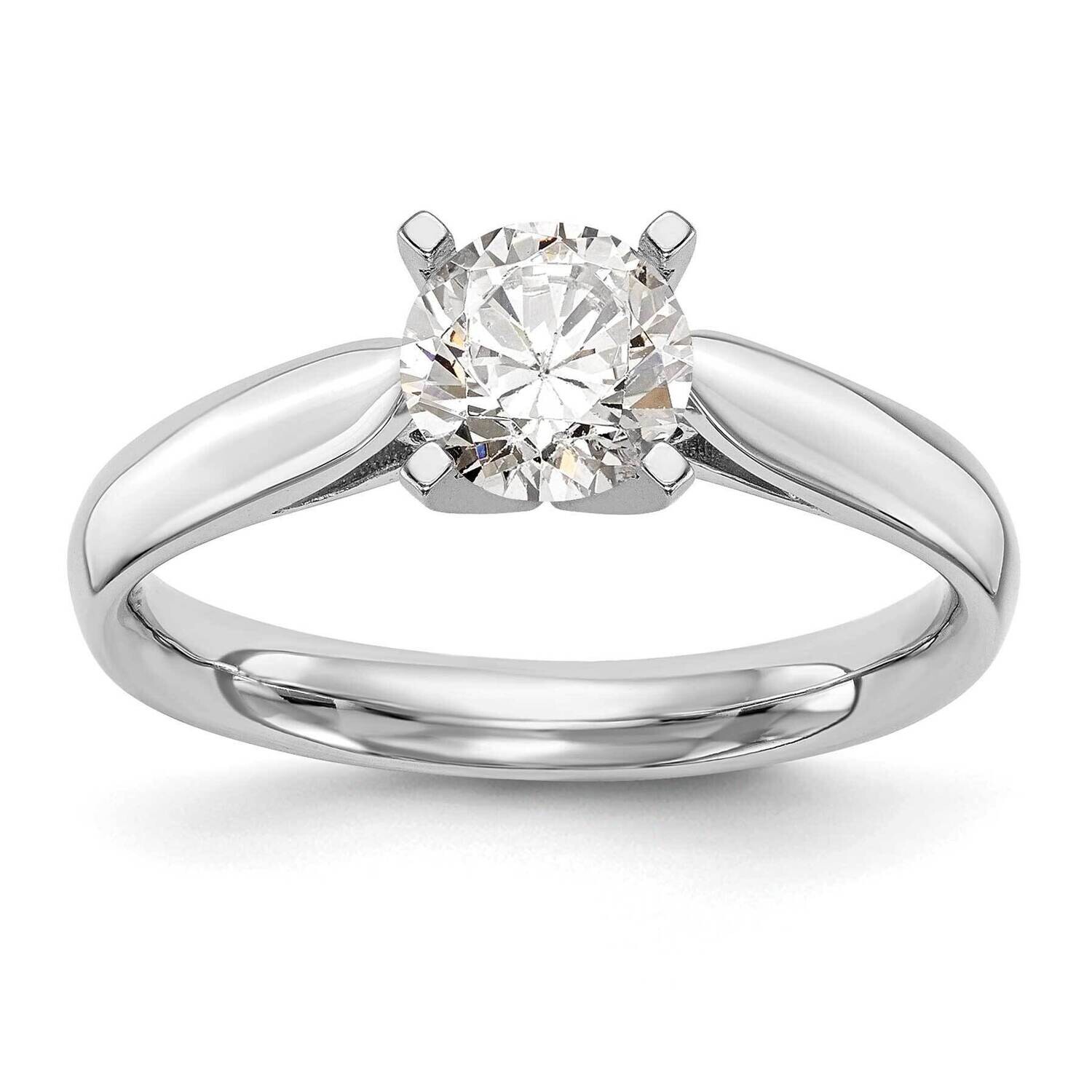 Peg Set 3.5mm Solitaire Engagement Ring Mounting 14k White Gold RM1975E-3.5MM-CWAA, MPN: RM1975E-3.…