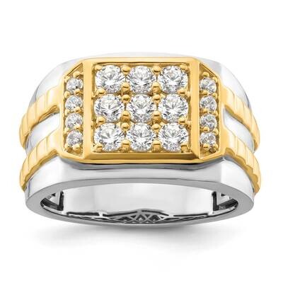 Diamond Men&#39;s Ring 14k Two-Tone Gold RM9497-120-WYAA, MPN: RM9497-120-WYAA, 883957903545