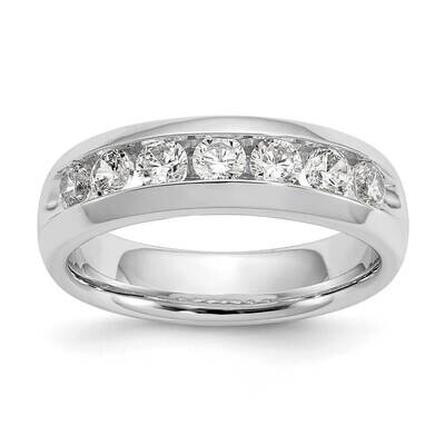 7-Stone Holds 7-3.0mm Round Channel Band Ring Mounting 14k White Gold RM3304B-080-WAA, MPN: RM3304B…