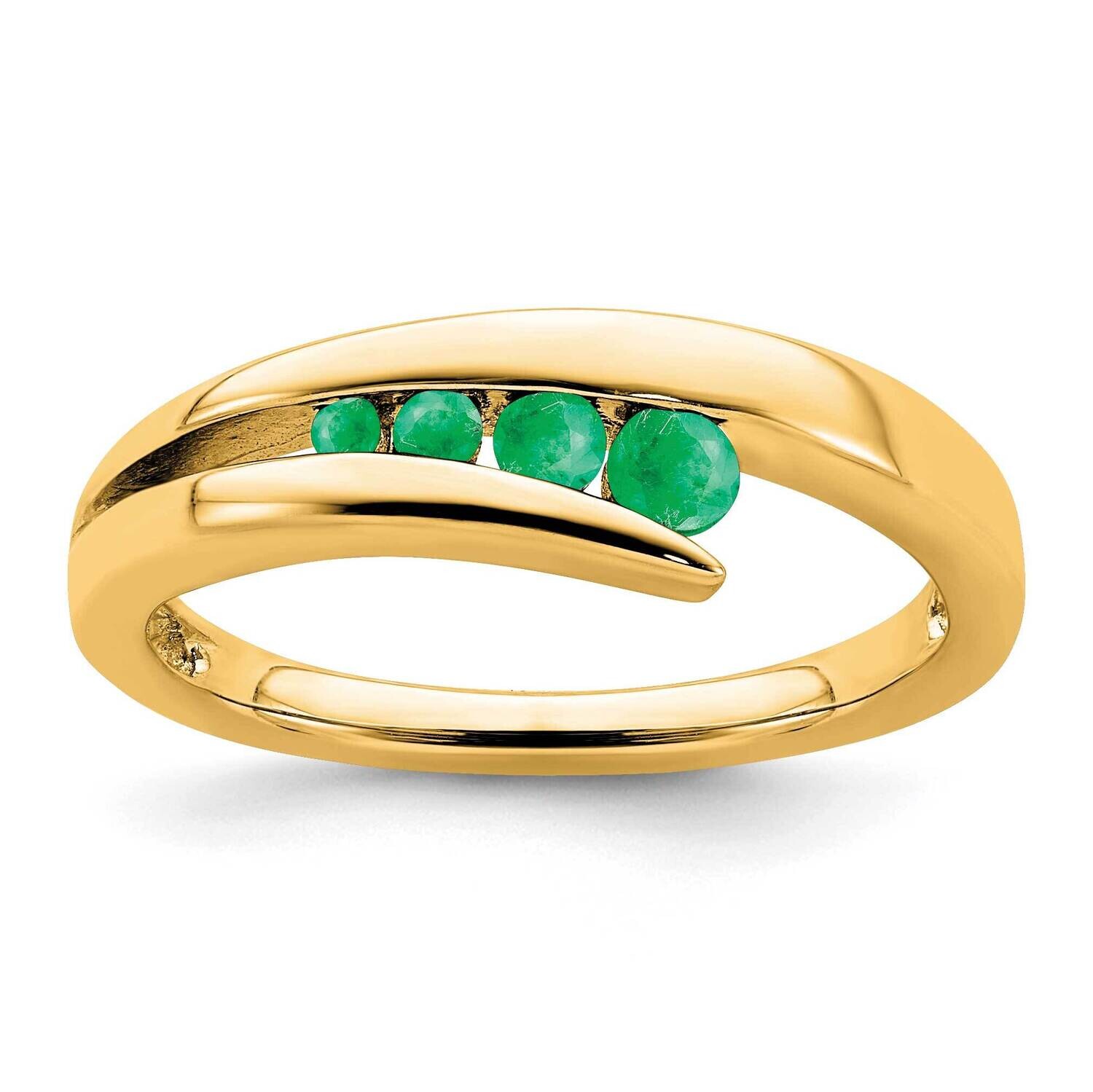 Emerald 4-Stone Ring 14k Gold RM7112-EM-Y