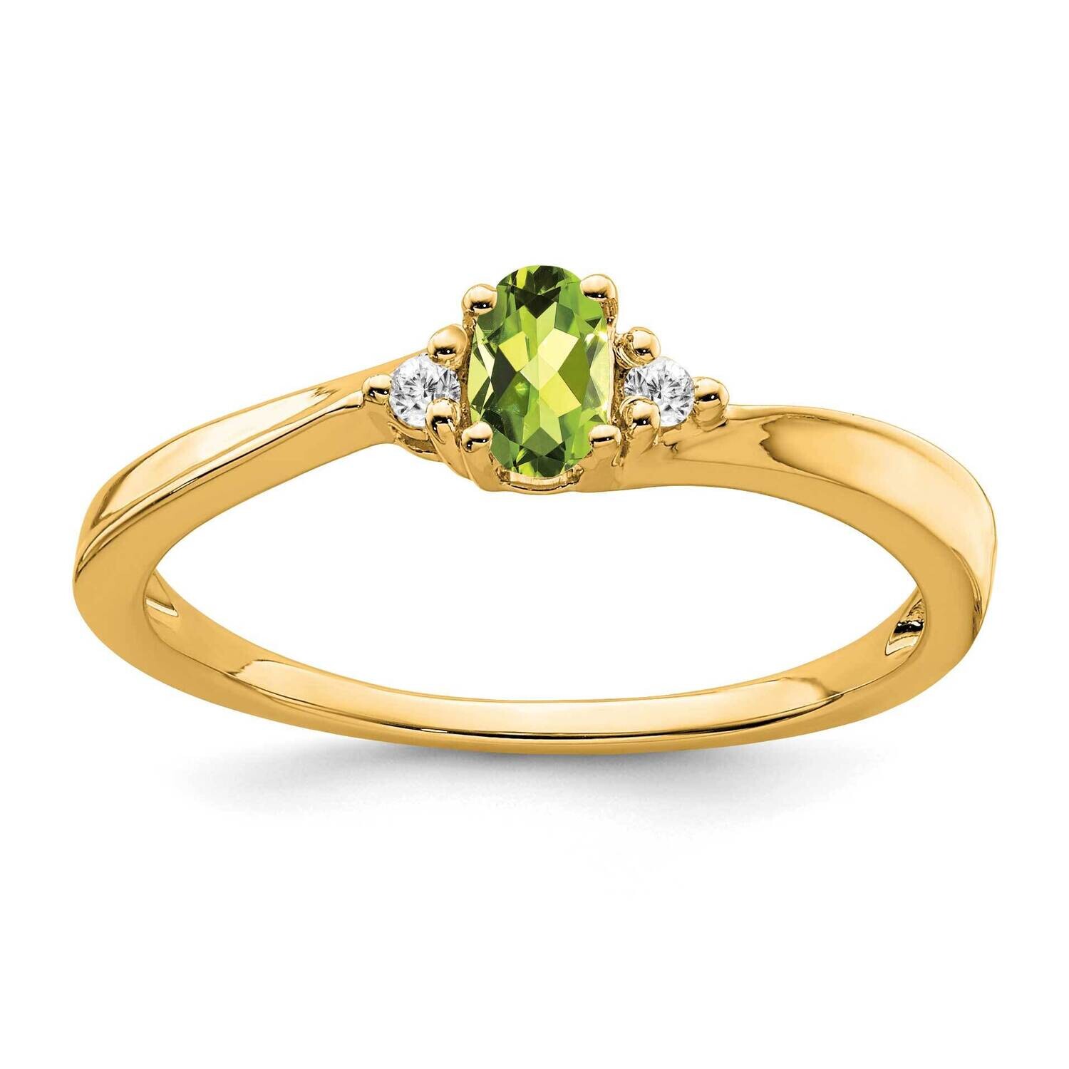 Peridot Diamond Ring 14k Gold RM7405-PE-004-YA, MPN: RM7405-PE-004-YA,