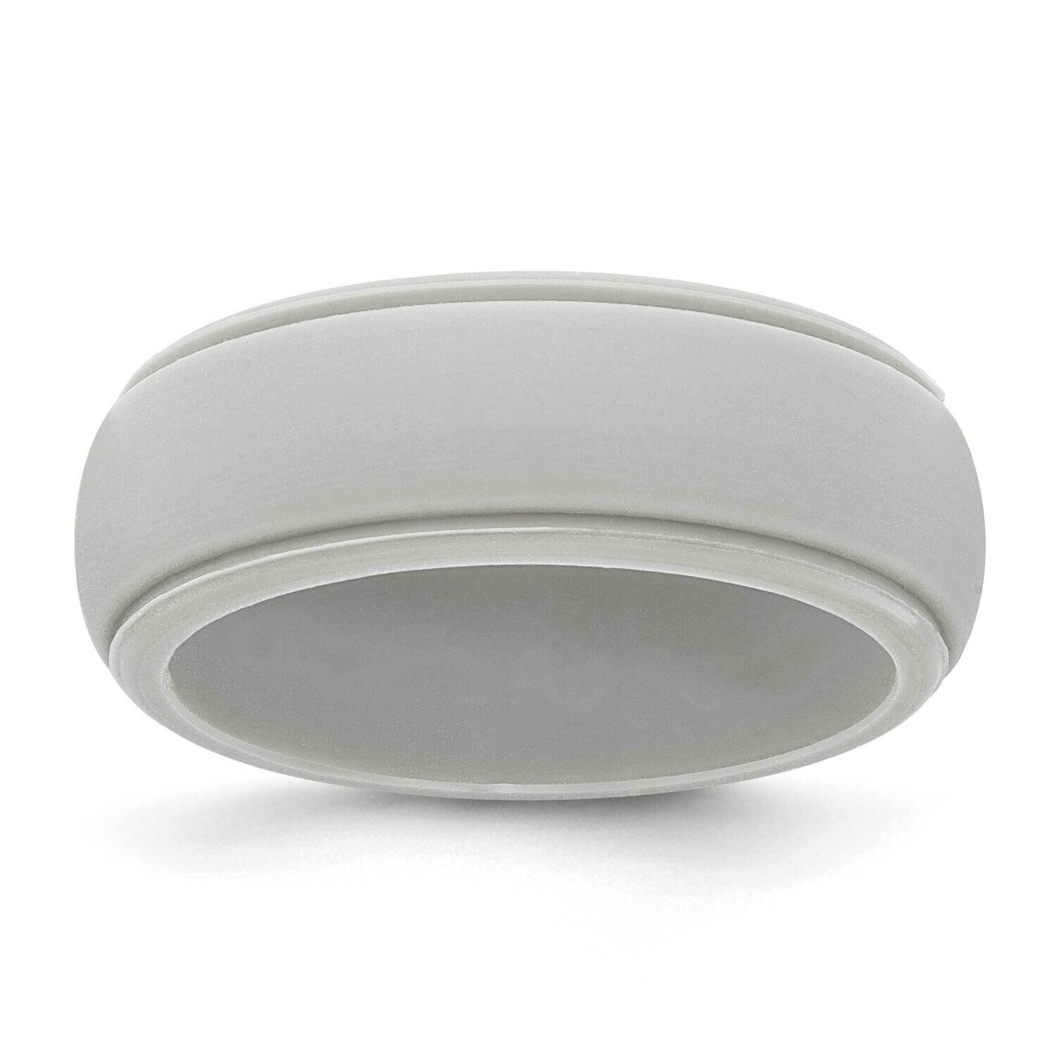 Silicone Grey 8mm Ridged Edge BSize 11 SL103-LGY, MPN: SL103-LGY,