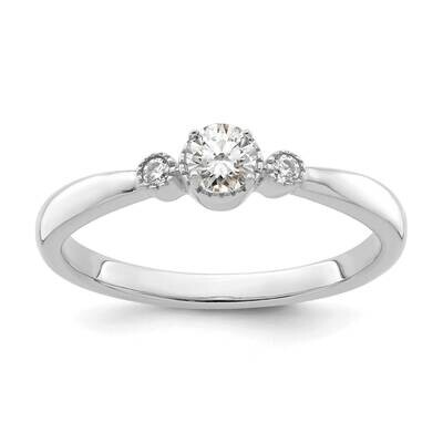 First Promise Diamond Beaded Edge Comp Ring 14k White Gold RM7784E-025-WAA, MPN: RM7784E-025-WAA, 8…