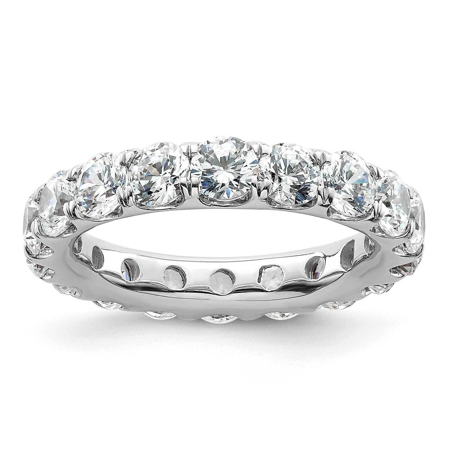 Polished U-Shared Prong 3 Carat Diamond Complete Eternity Band 14k White Gold ET0005-300-5W4, MPN: …
