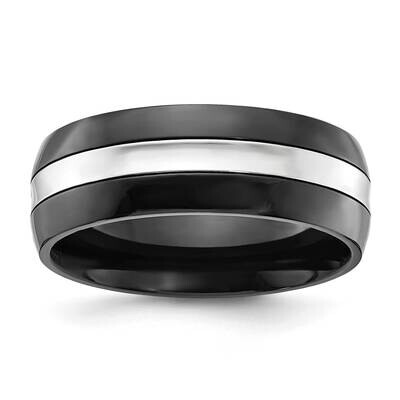 Chisel Cobalt Polished Black Ip-Plated 8mm Band CC66 by Chisel, MPN: CC66, 883957715698
