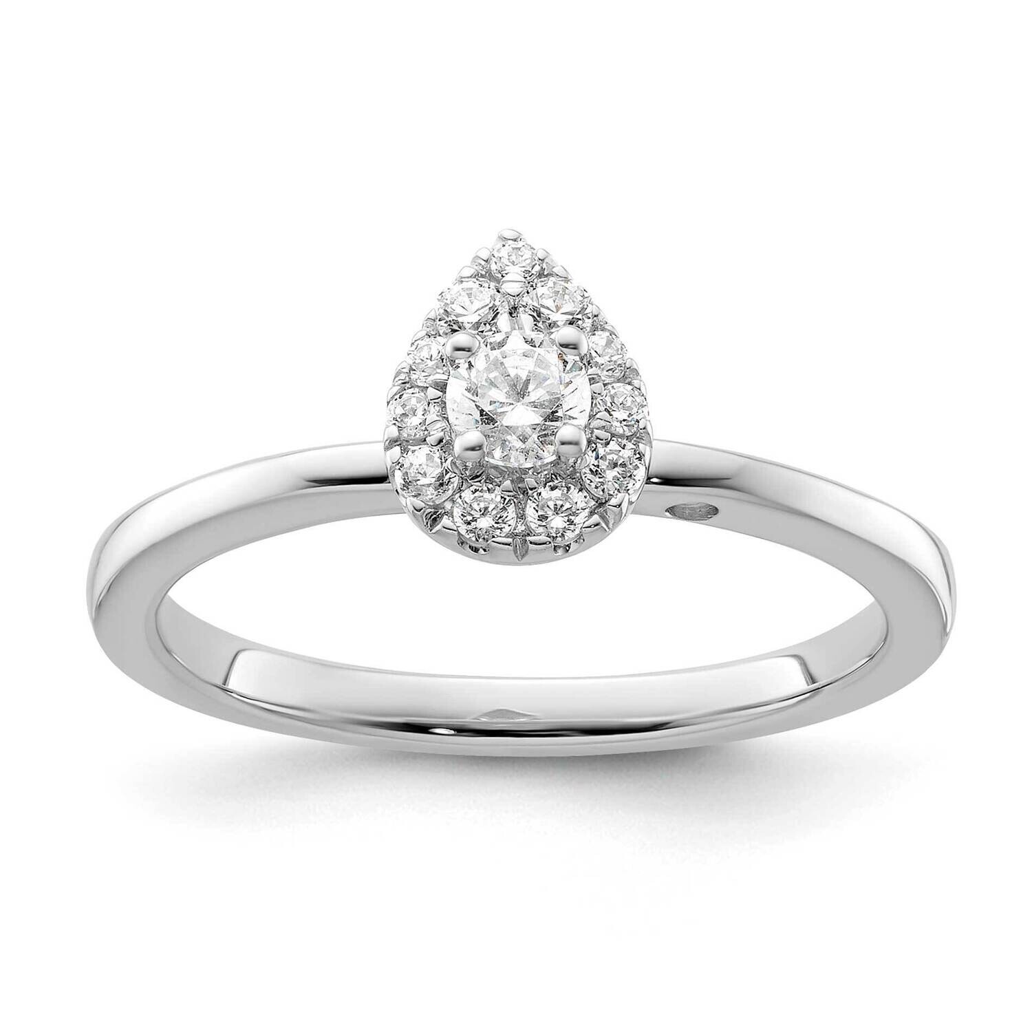Diamond Two Promises Halo Complete Eng Ring 14k White Gold RM9218E-015-WAA, MPN: RM9218E-015-WAA, 8…