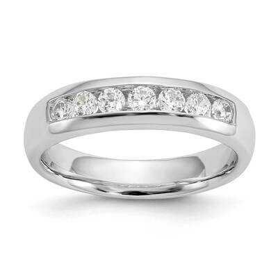 7-Stone Holds 7-2.5mm Round Channel Band Ring Mounting 14k White Gold RM3303B-045-WAA, MPN: RM3303B…