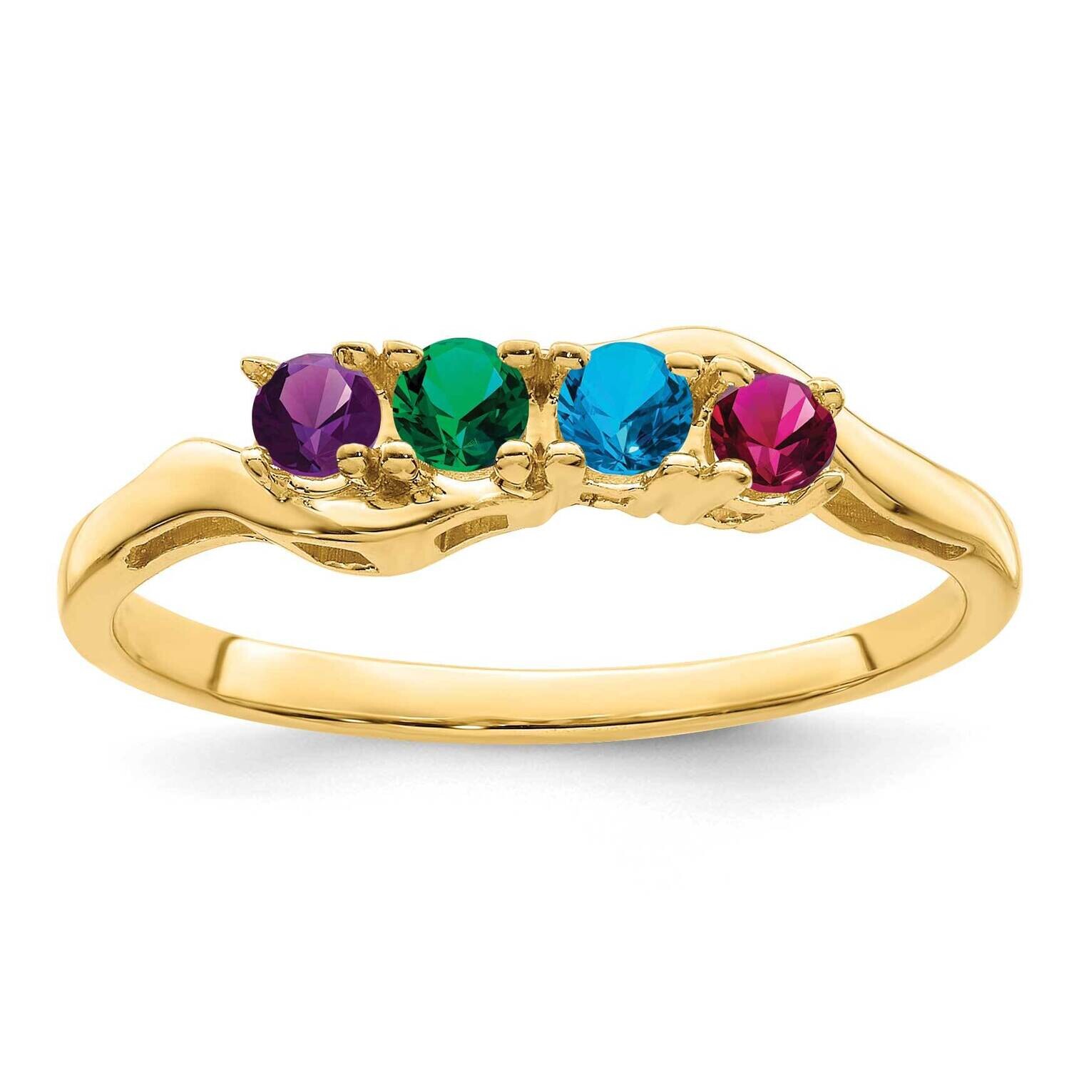 Family Jewelry Ring Mounting 14k Gold XMR86_4, MPN: XMR86_4, 883957382159