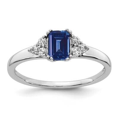Diamond Created Sapphire Ring 14k White Gold RM5767-CSA-016-WAA, MPN: RM5767-CSA-016-WAA, 883957903…