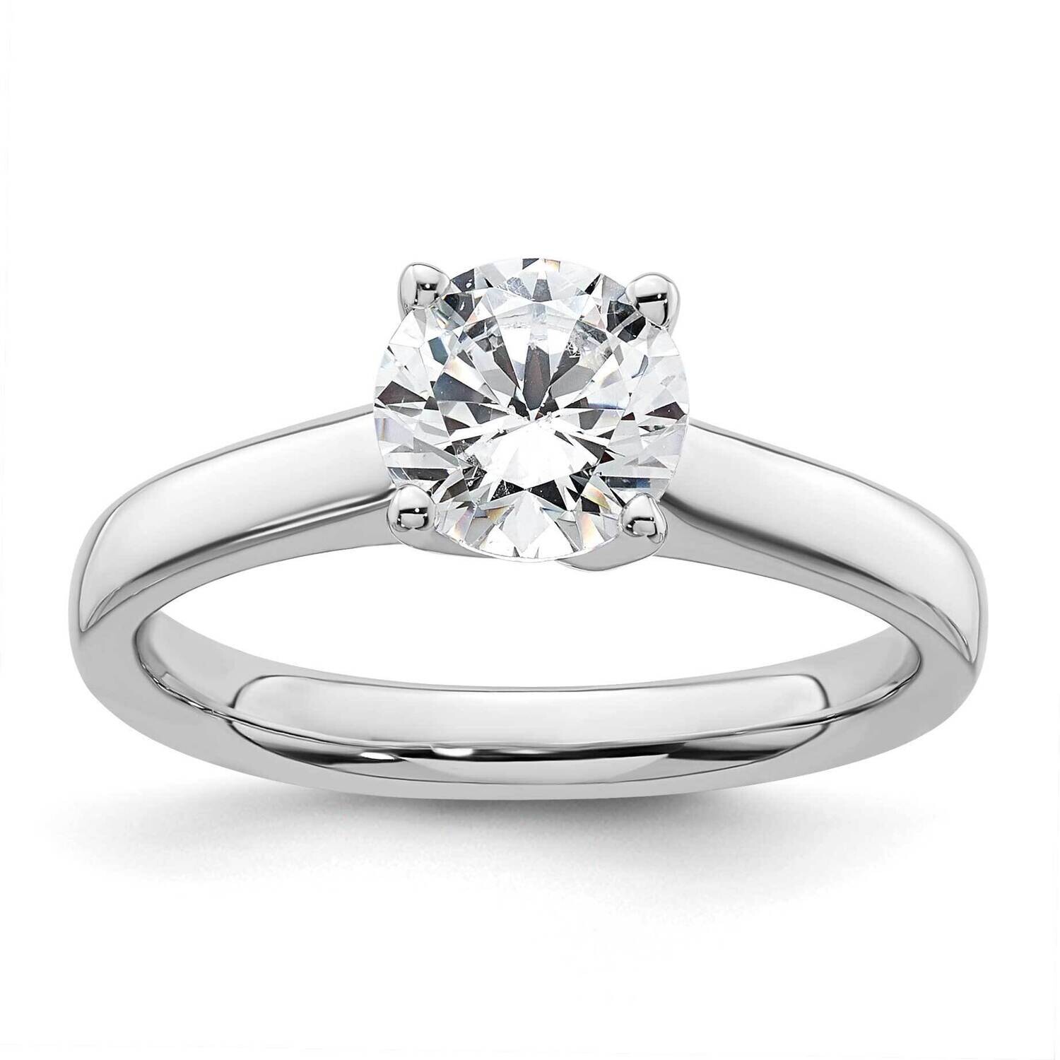 1.25 Carat 7.00 mm 4-Prong Round Solitaire Engagement Ring Mounting 14k White Gold RM1934E-125-CWAA…