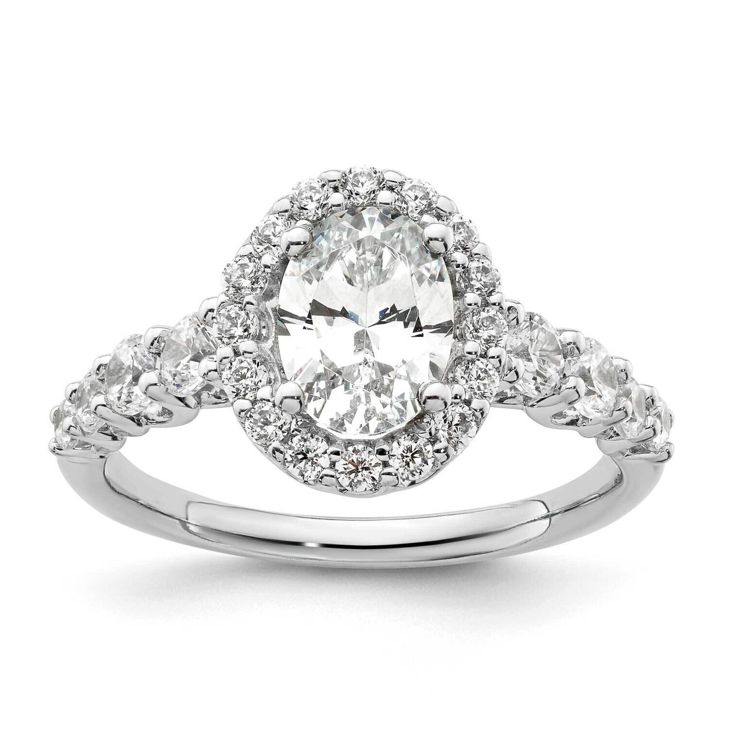 Diamond Semi-Mount Halo Engagement Ring 14k White Gold RM9252E-100-WAA, MPN: RM9252E-100-WAA,