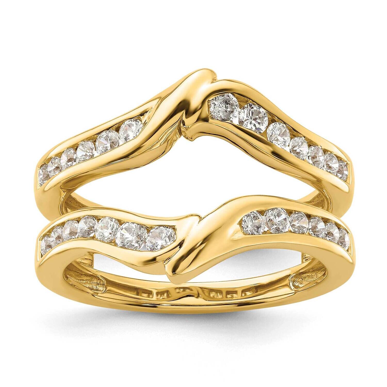 Diamond Ring Guard 14k Gold RM9323B-062-YAA, MPN: RM9323B-062-YAA, 883957860503