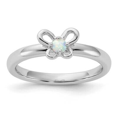 Stackable Expressions Created Opal Ring Sterling Silver QSK1246, MPN: QSK1246,