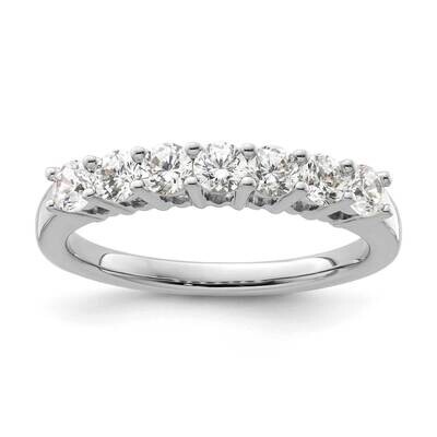 7-Stone Shared Prong Holds 7-3.0mm Round Diamond Band Ring Mounting 14k White Gold RM3186B-080-WAA,…