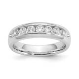 7-Stone Holds 7-2.8mm Round Channel Band Ring Mounting 14k White Gold RM3304B-065-WAA, MPN: RM3304B…