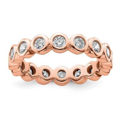 Polished Bezel-Set 1 Carat Diamond Complete Eternity Band 14k Rose Gold ET0011-100-6R4, MPN: ET0011…