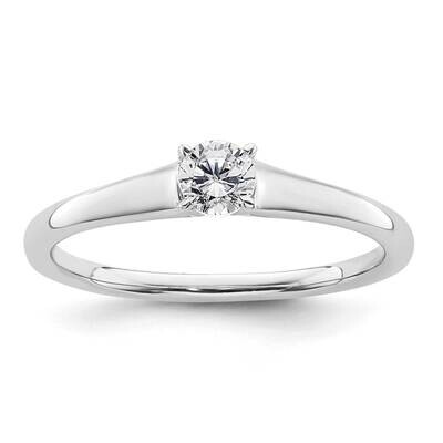 1/4 Carat 4.10 mm 4-Prong Round Solitaire Engagement Ring Mounting 14k White Gold RM1932E-025-CWAA,…