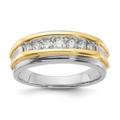 Diamond Men&#39;s Band 10k Two-Tone Gold RM9635-050-0WYAA, MPN: RM9635-050-0WYAA, 883957867700