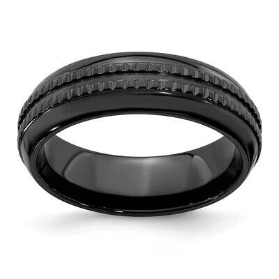 Edward Mirell 7mm Black Ti Kensington Band EMR307 by Edward Mirell, MPN: EMR307, 614664091733