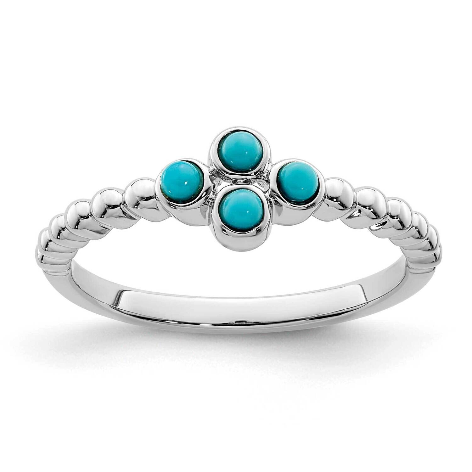 Turquoise Ring 14k White Gold RM7414-BTQ-W