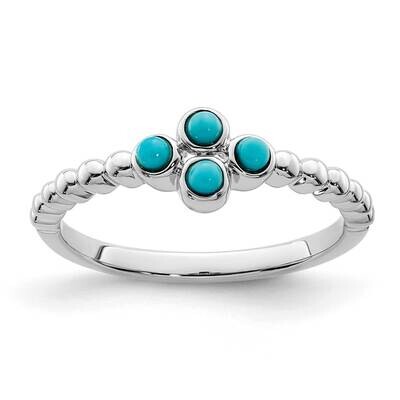 Turquoise Ring 14k White Gold RM7414-BTQ-W, MPN: RM7414-BTQ-W, 883957845364