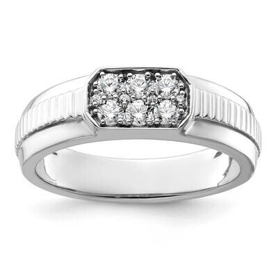 True Origin Diamond Vs/Si D E F Men&#39;s Band 14k White Gold RM9367-041-WAA, MPN: RM9367-041-WAA,