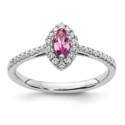 Diamond Created Pink Sapphire Ring 14k White Gold RM9355-CPS-020-WAA, MPN: RM9355-CPS-020-WAA, 8839…