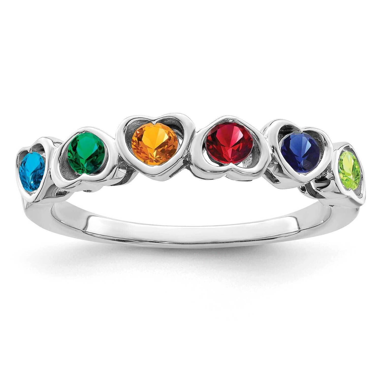 Family Jewelry Ring Mounting 14k White Gold XMR85_6W, MPN: XMR85_6W, 883957449562