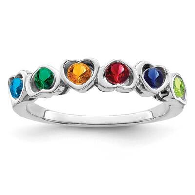 Family Jewelry Ring Mounting 14k White Gold XMR85_6W, MPN: XMR85_6W, 883957449562