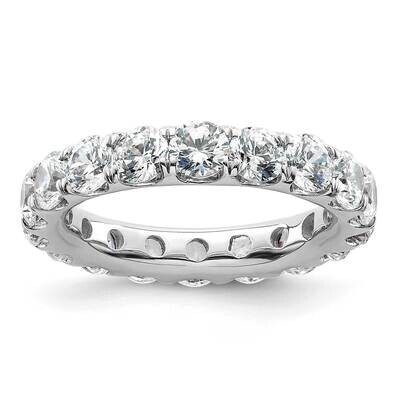 Polished U-Shared Prong 3 Carat Diamond Complete Eternity Band 14k White Gold ET0005-300-5W4, MPN: …