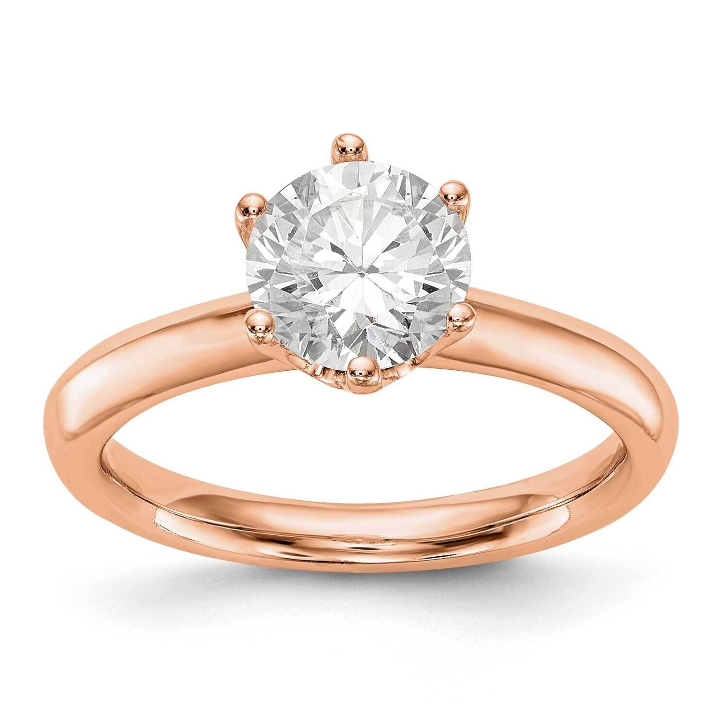 Solitaire Engagement Ring Mounting 14k Rose Gold RM1935E-100-R, MPN: RM1935E-100-R,