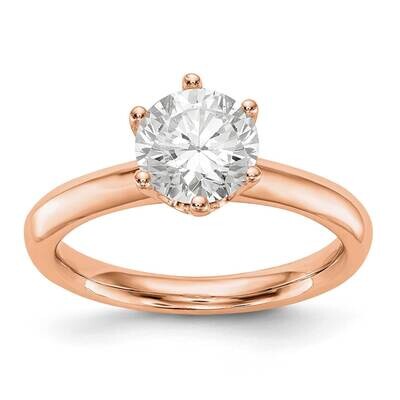 Solitaire Engagement Ring Mounting 14k Rose Gold RM1935E-100-R, MPN: RM1935E-100-R,