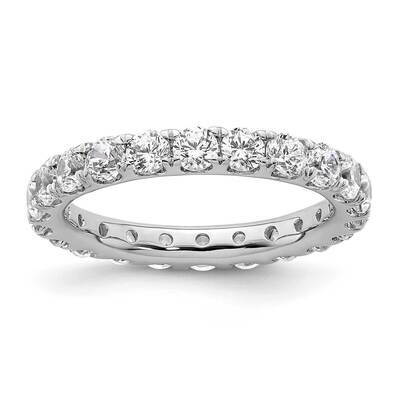 Polished U-Shared Prong 2 Carat Diamond Complete Eternity Band 14k White Gold ET0005-200-6W4, MPN: …