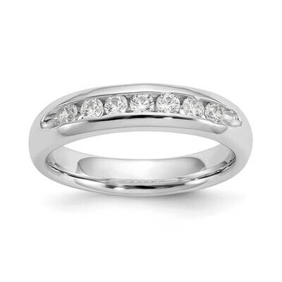 7-Stone Holds 7-2.2mm Round Channel Band Ring Mounting 14k White Gold RM3304B-032-WAA, MPN: RM3304B…