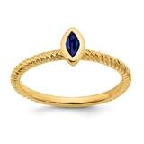 Marquise Bezel Sapphire Ring 14k Gold RM7231-SA-Y, MPN: RM7231-SA-Y, 191101824777