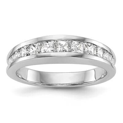 Princess Channel Wedding Band Ring Mounting 14k White Gold RM2689B-115-CWAA, MPN: RM2689B-115-CWAA,