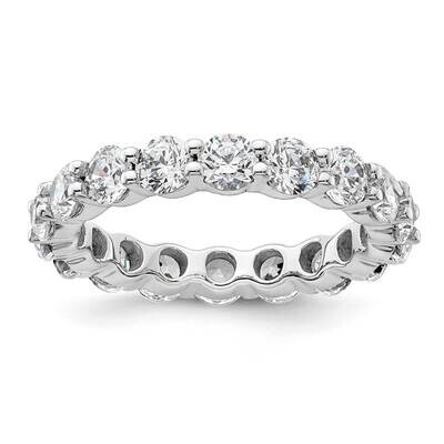 Polished Shared Prong 4 Carat Diamond Complete Eternity Band 14k White Gold ET0001-400-9W4, MPN: ET…
