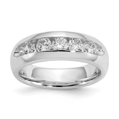 5-Stone Holds 5-3.4mm Round Open Channel Band Ring Mounting 14k White Gold RM3282B-075-WAA, MPN: RM…