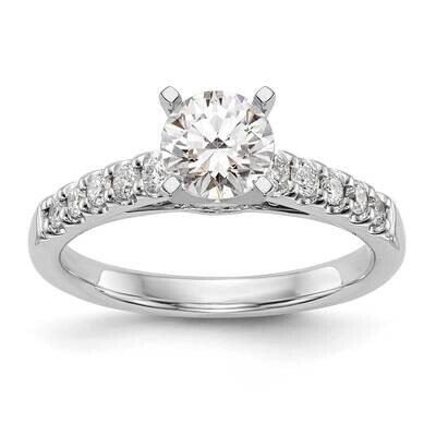 Diamond Peg Set Semi-Mount Engagement Ring 14k White Gold RM2781E-033-WAA, MPN: RM2781E-033-WAA,