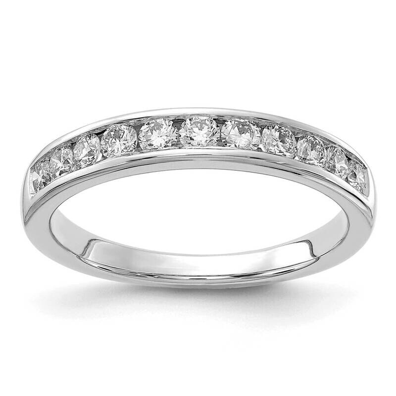 Diamond Si1/Si2 G H I 11-Stone Channel Band 14k White Gold RM4395B-050-WAA, MPN: RM4395B-050-WAA, 8…