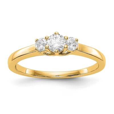3-Stone Diamond Engagement Ring Mounting 14k Gold RM2949E-025_020-YAA, MPN: RM2949E-025_020-YAA,