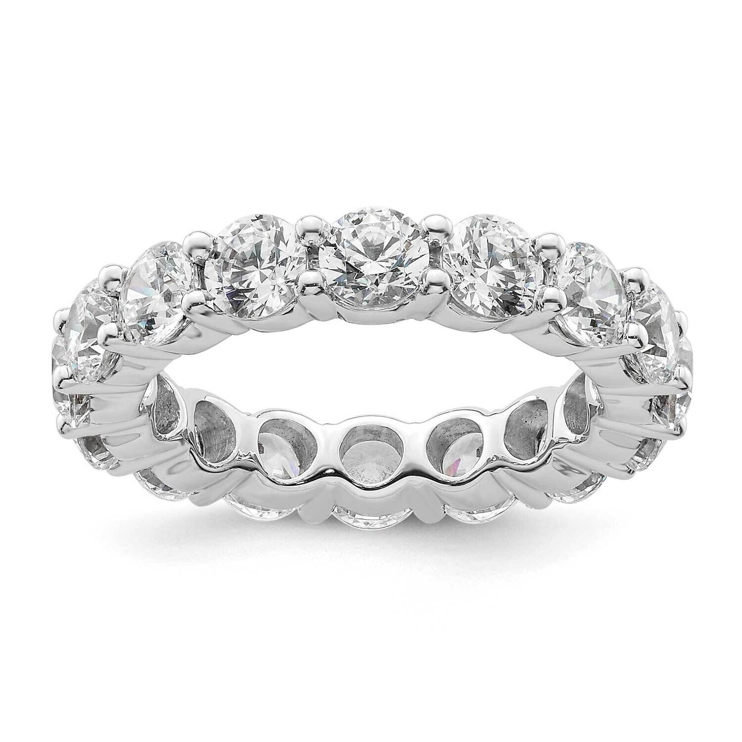 Polished Shared Prong 4 Carat Diamond Complete Eternity Band 14k White Gold ET0001-400-6W4, MPN: ET…