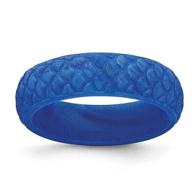 Silicone Blue Mermaid Pattern 5.7mm Domed BSize 7 SL105-BL, MPN: SL105-BL,
