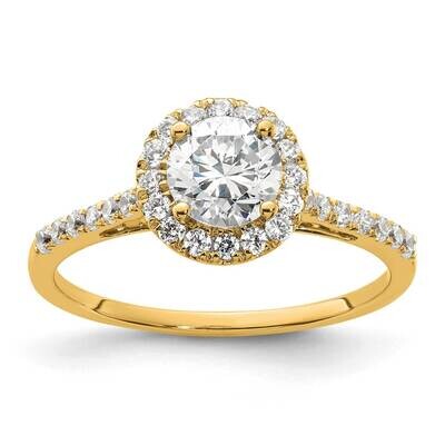 Diamond Si1/Si2 G H I,Halo Semi-Mount Eng Ring 14k Gold RM2042E-075-YAA, MPN: RM2042E-075-YAA, 8839…