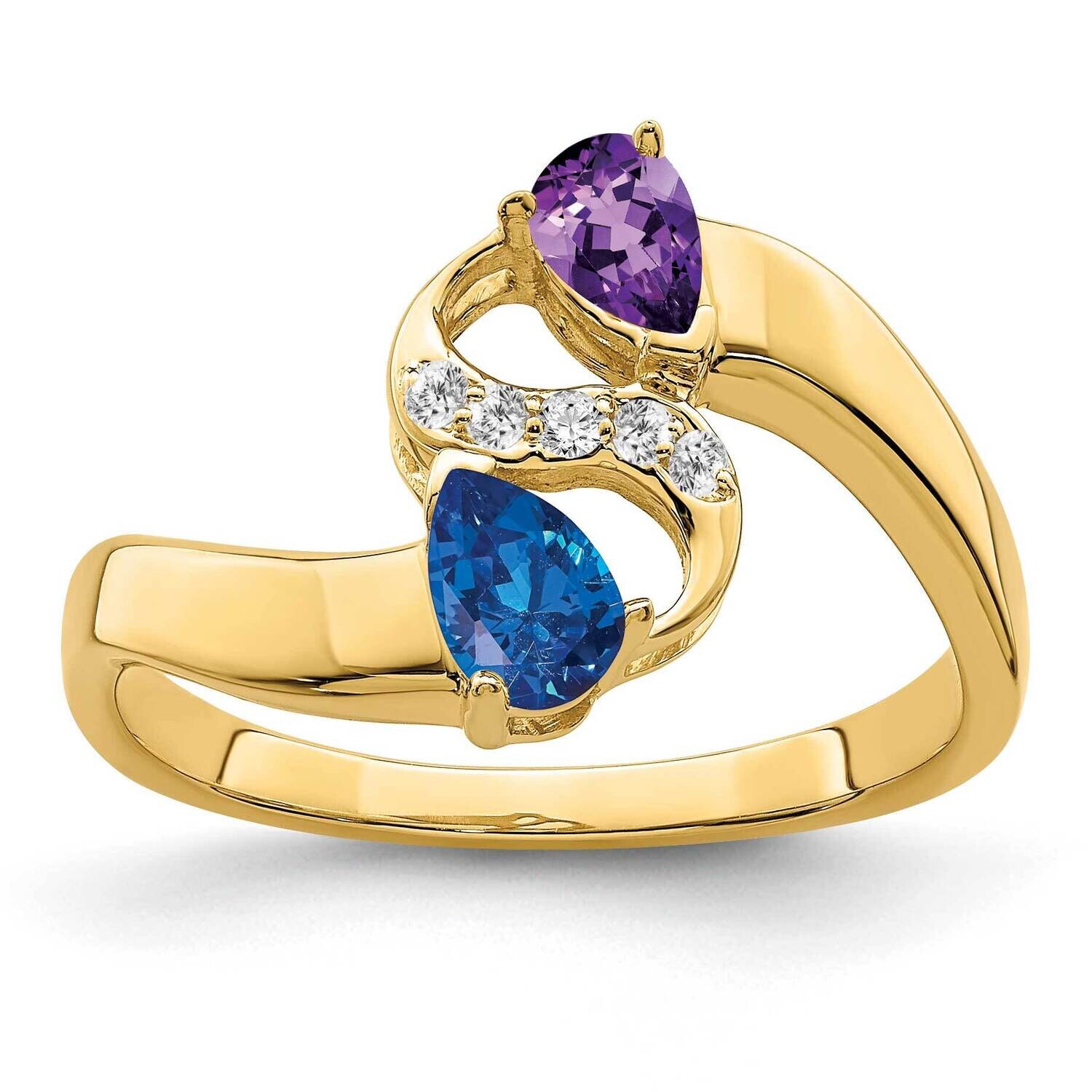 Family Jewelry Ring Mounting 14k Gold XMR89_2, MPN: XMR89_2, 883957420349
