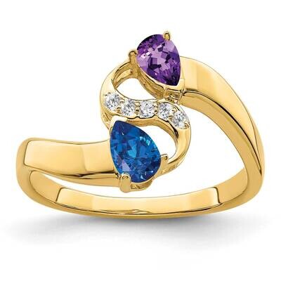 Family Jewelry Ring Mounting 14k Gold XMR89_2, MPN: XMR89_2, 883957420349