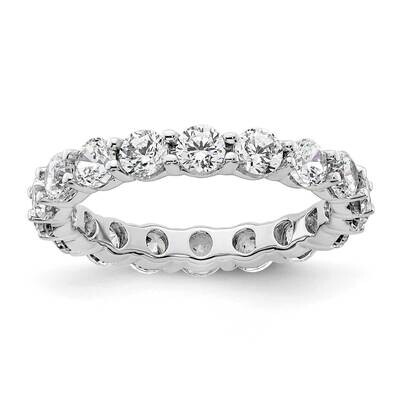Polished Shared Prong 2 Carat Diamond Complete Eternity Band 14k White Gold ET0001-200-4W4, MPN: ET…