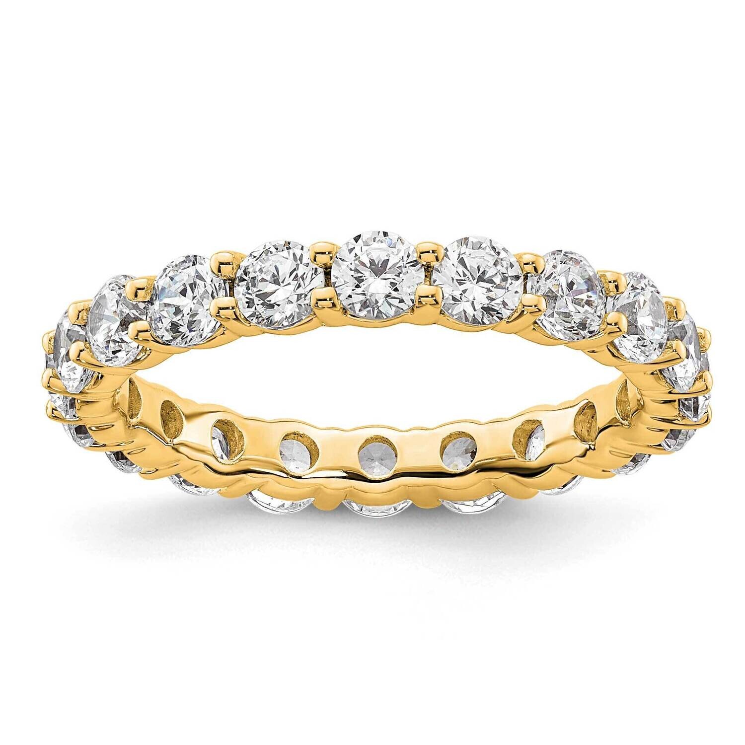Shared Prong 2 Carat Diamond Complete Eternity Band 14k Polished Gold ET0001-200-6Y4, MPN: ET0001-2…