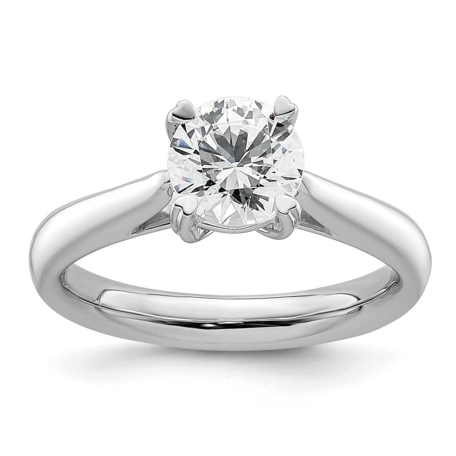 1.25 Carat 7.00 mm 4-Prong Round Solitaire Engagement Ring Mounting 14k White Gold RM1930E-125-CWAA…
