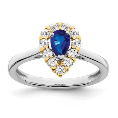 Sapphire Diamond Ring 14k Two-Tone Gold RM6991-SA-040-WYA, MPN: RM6991-SA-040-WYA, 191101815140